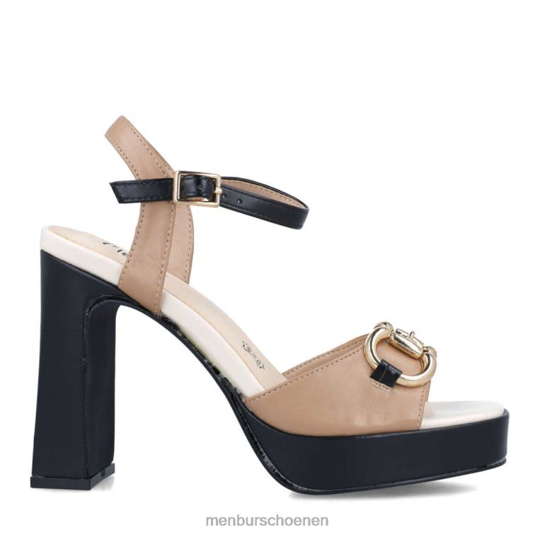 zwart sandalen 64N062630 slangen vrouwen Menbur