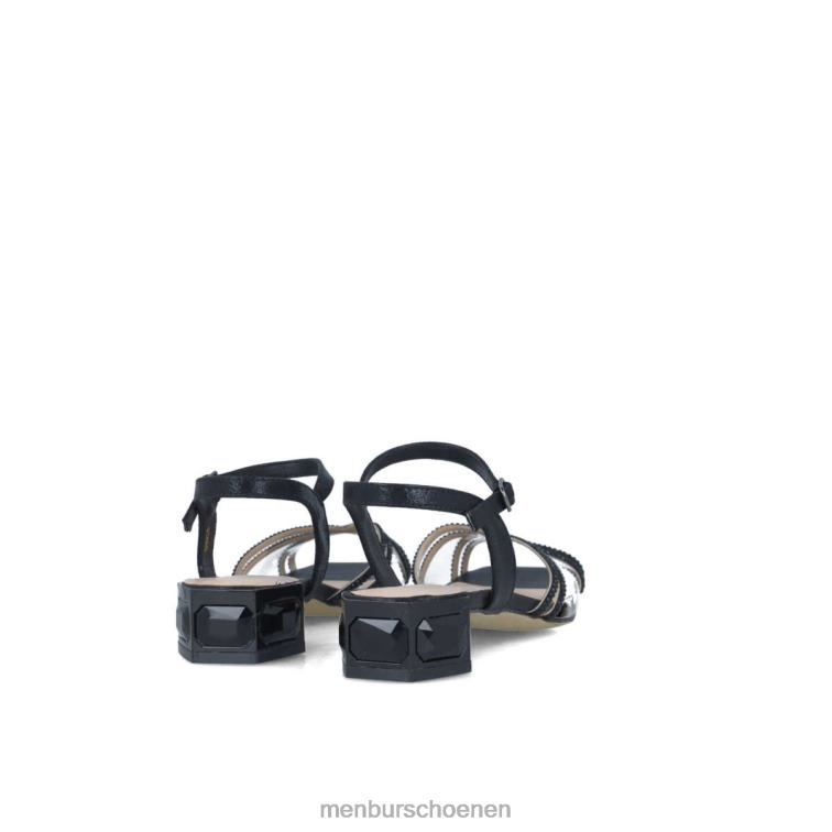 zwart sandalen 64N062649 karina vrouwen Menbur