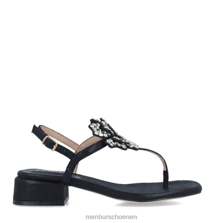 zwart sandalen 64N062655 reticulum vrouwen Menbur