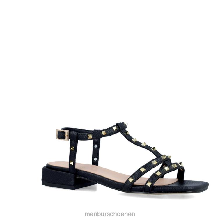 zwart sandalen 64N062658 Weegschaal vrouwen Menbur