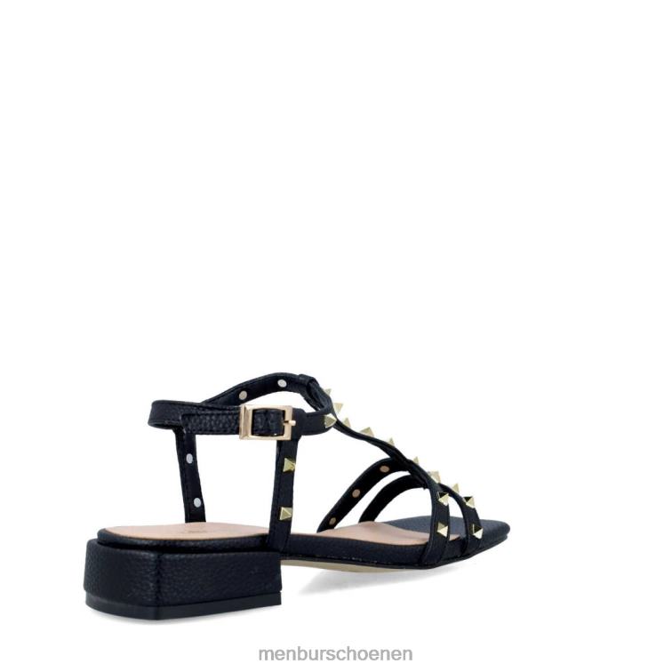 zwart sandalen 64N062658 Weegschaal vrouwen Menbur