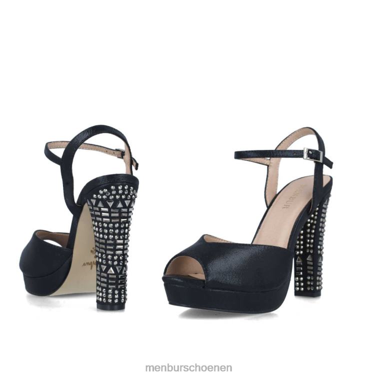 zwart sandalen 64N062711 altaar vrouwen Menbur