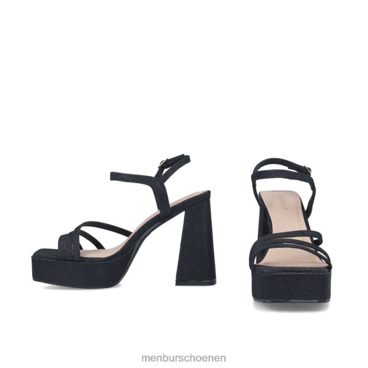 zwart sandalen 64N062721 pollux vrouwen Menbur