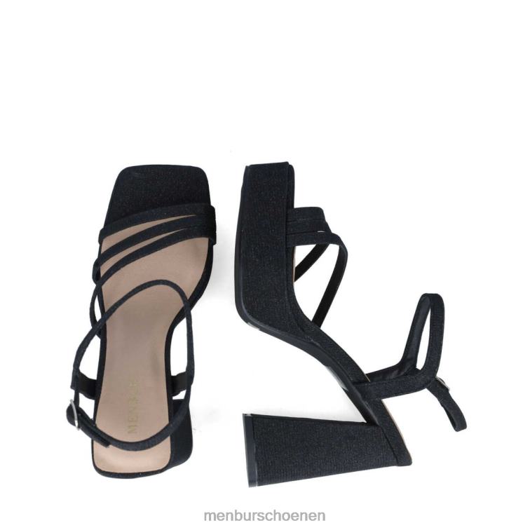 zwart sandalen 64N062721 pollux vrouwen Menbur