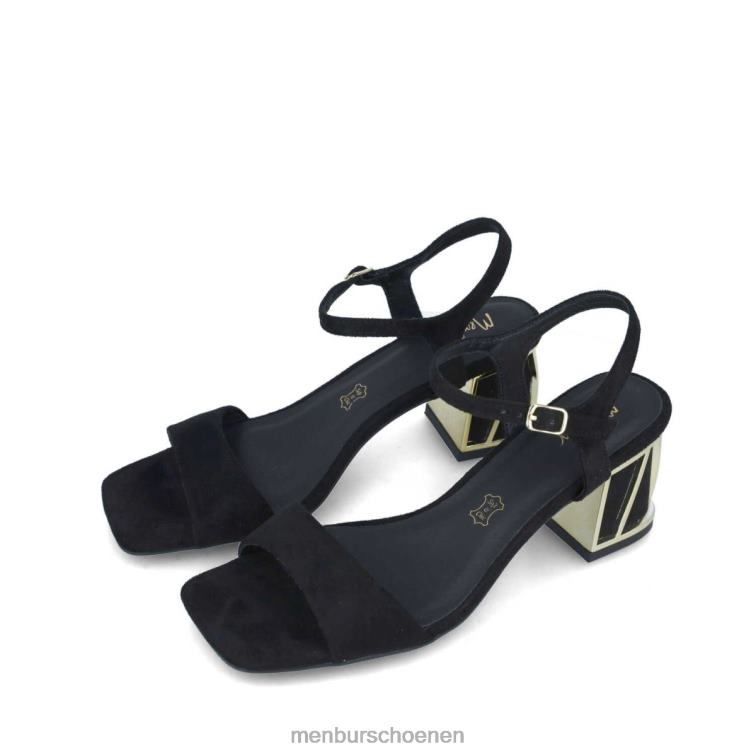 zwart sandalen 64N062801 equuleus vrouwen Menbur
