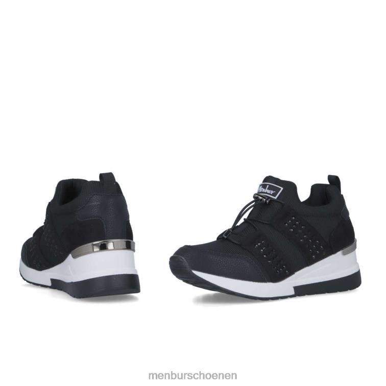 zwart sportschoenen 64N063669 Calusco vrouwen Menbur