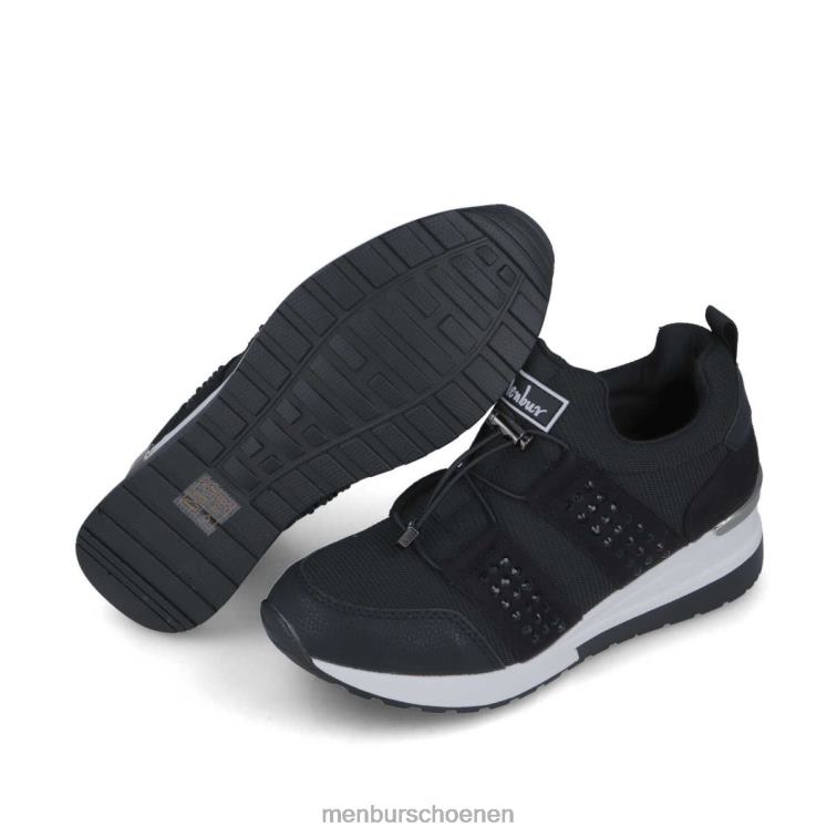 zwart sportschoenen 64N063669 Calusco vrouwen Menbur