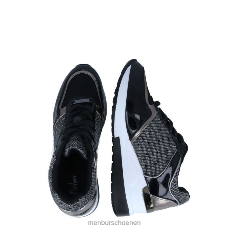 zwart sportschoenen 64N06664 kano vrouwen Menbur
